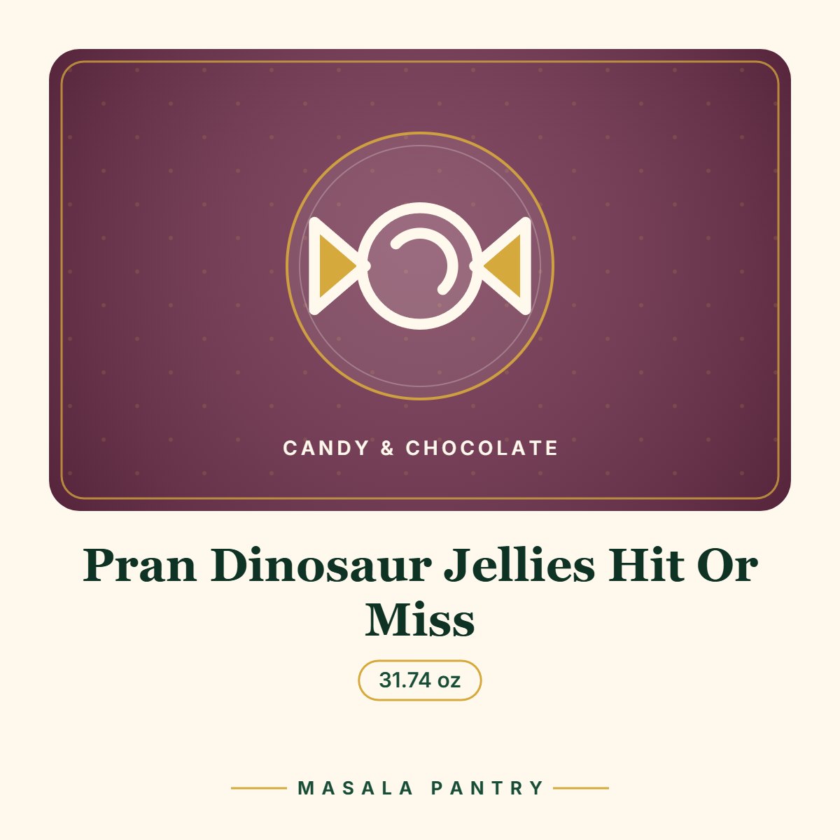 Pran Dinosaur Jellies Hit Or Miss – Masala Pantry product card