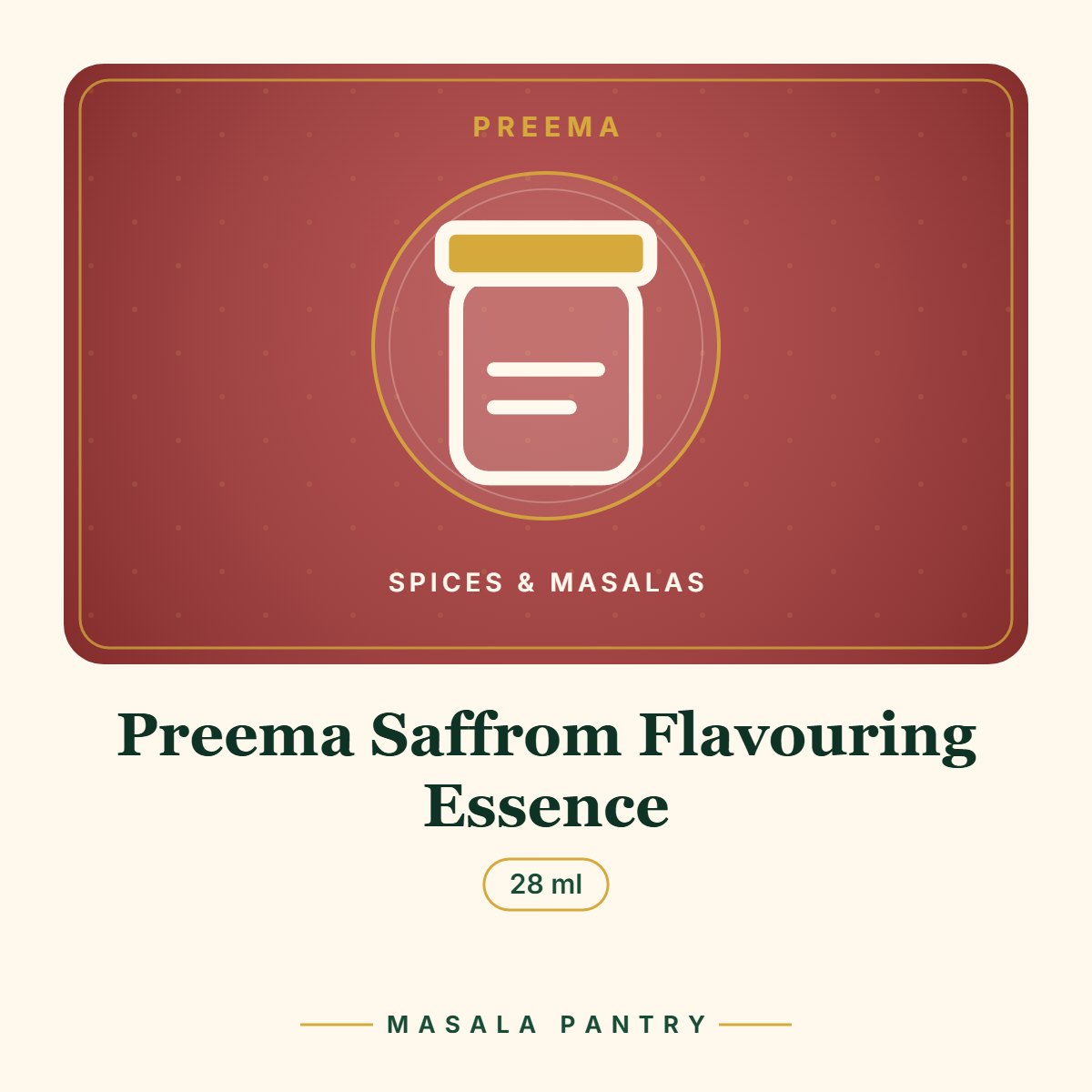 Preema Saffrom Flavouring Essence