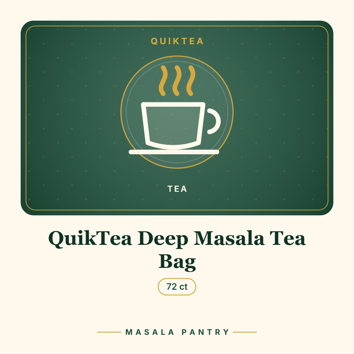 QuikTea Deep Masala Tea Bag – Masala Pantry product card