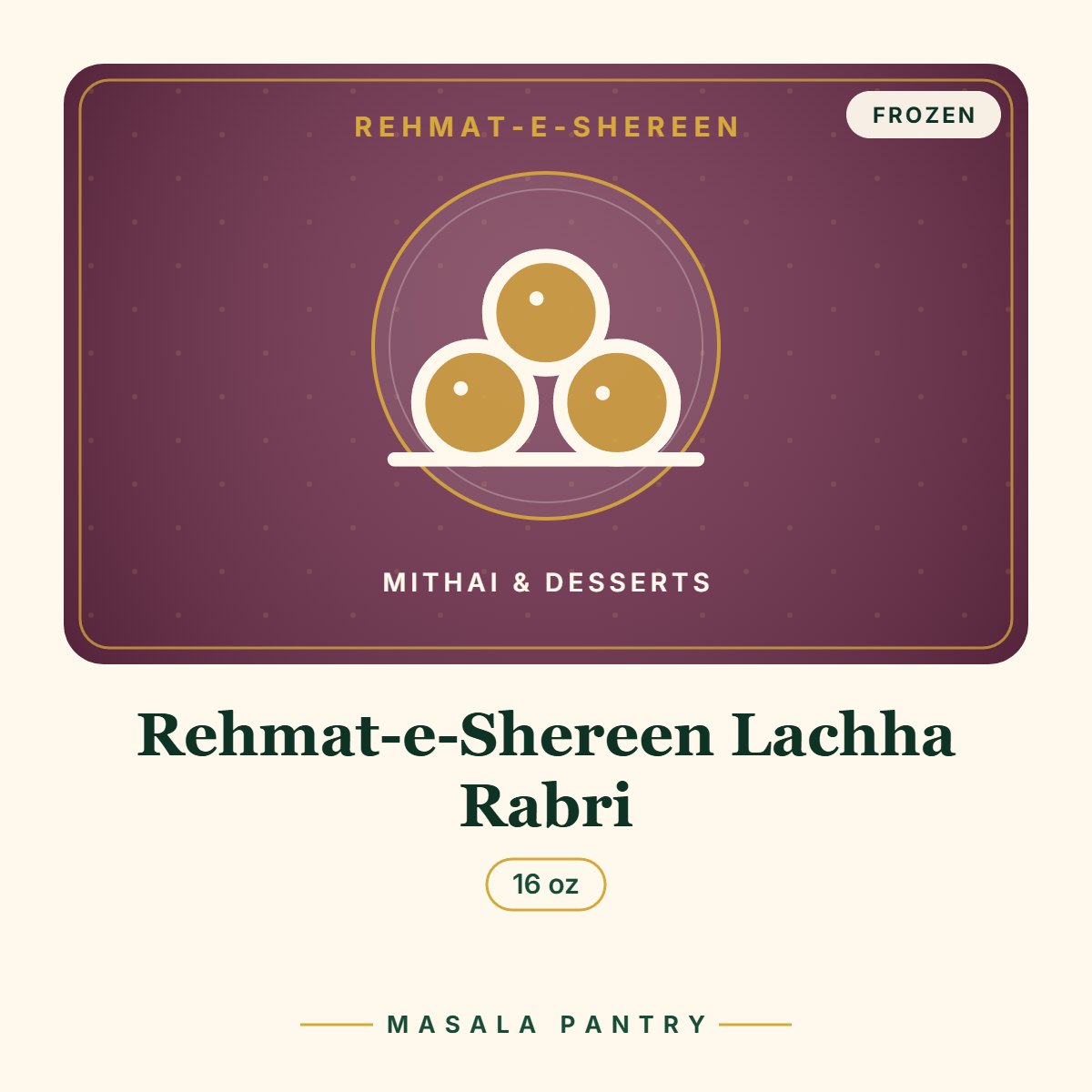 Rehmat-e-Shereen Lachha Rabri – Masala Pantry product card