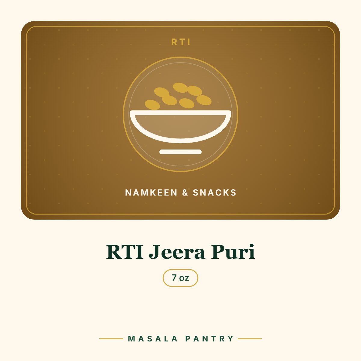 RTI Jeera Puri – Masala Pantry product card