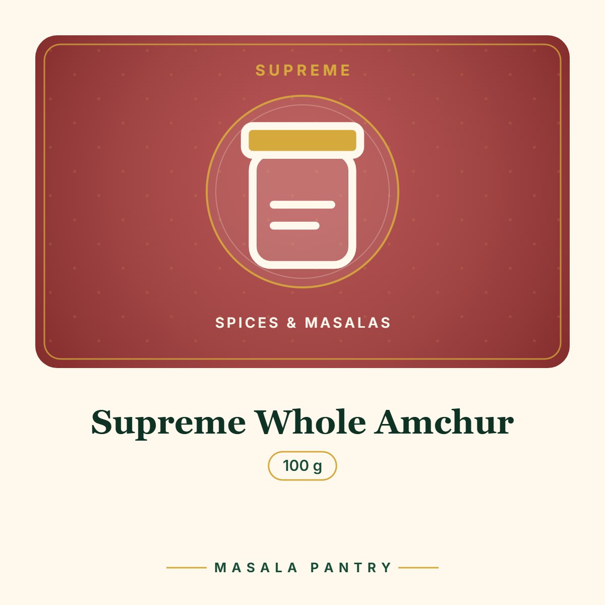 Supreme Whole Amchur – Masala Pantry product card