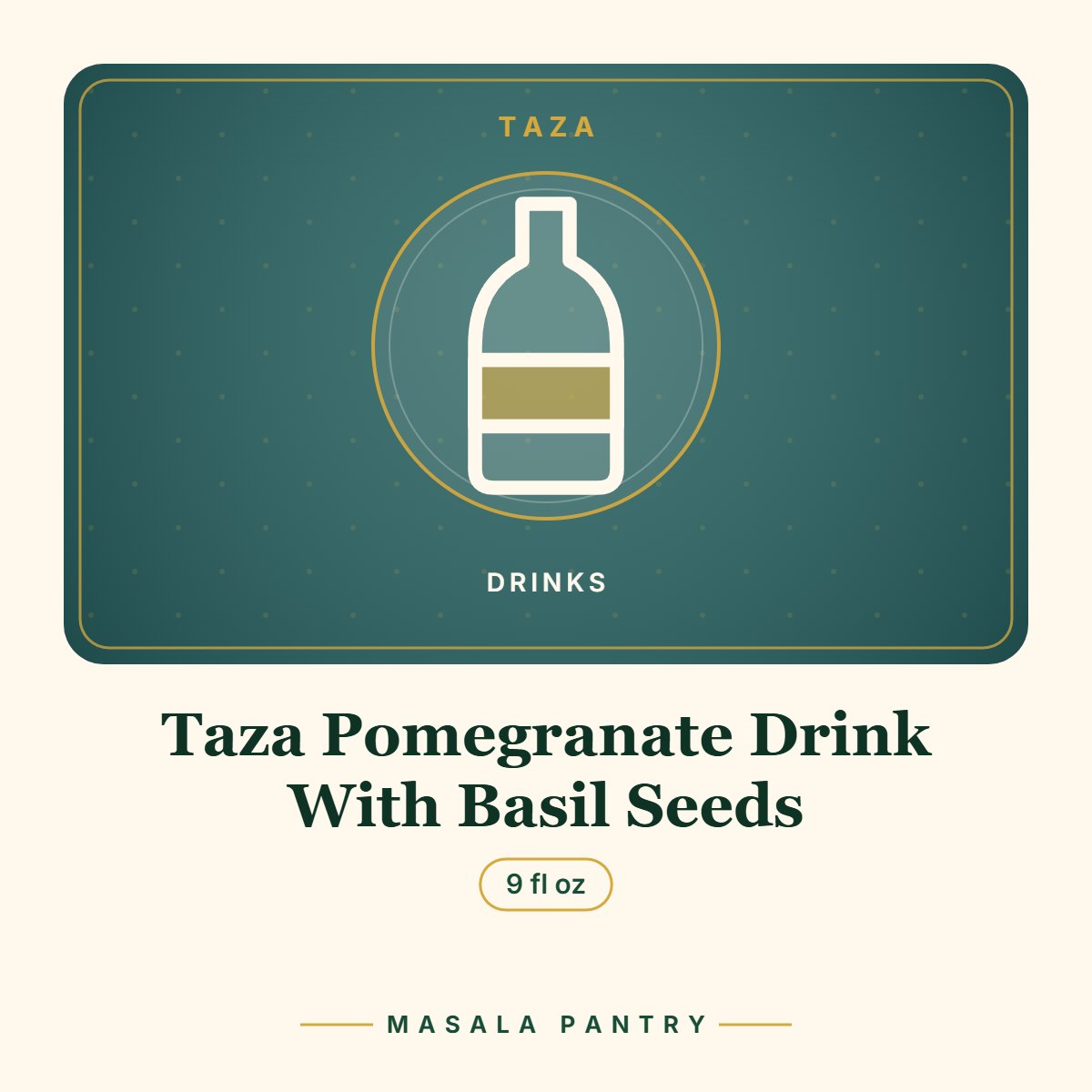 Taza Pomegranate Drink With Basil Seeds