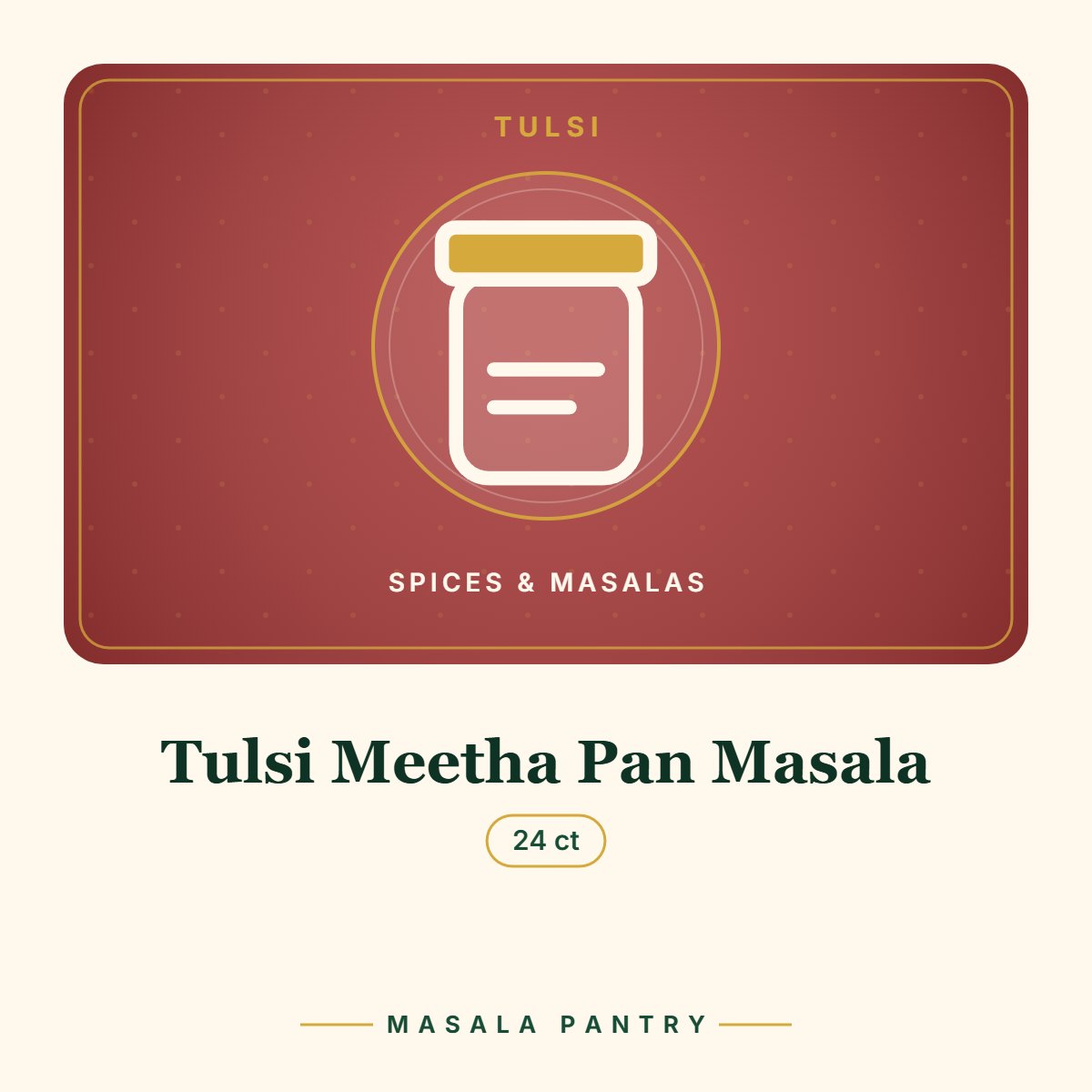 Tulsi Meetha Pan Masala – Masala Pantry product card