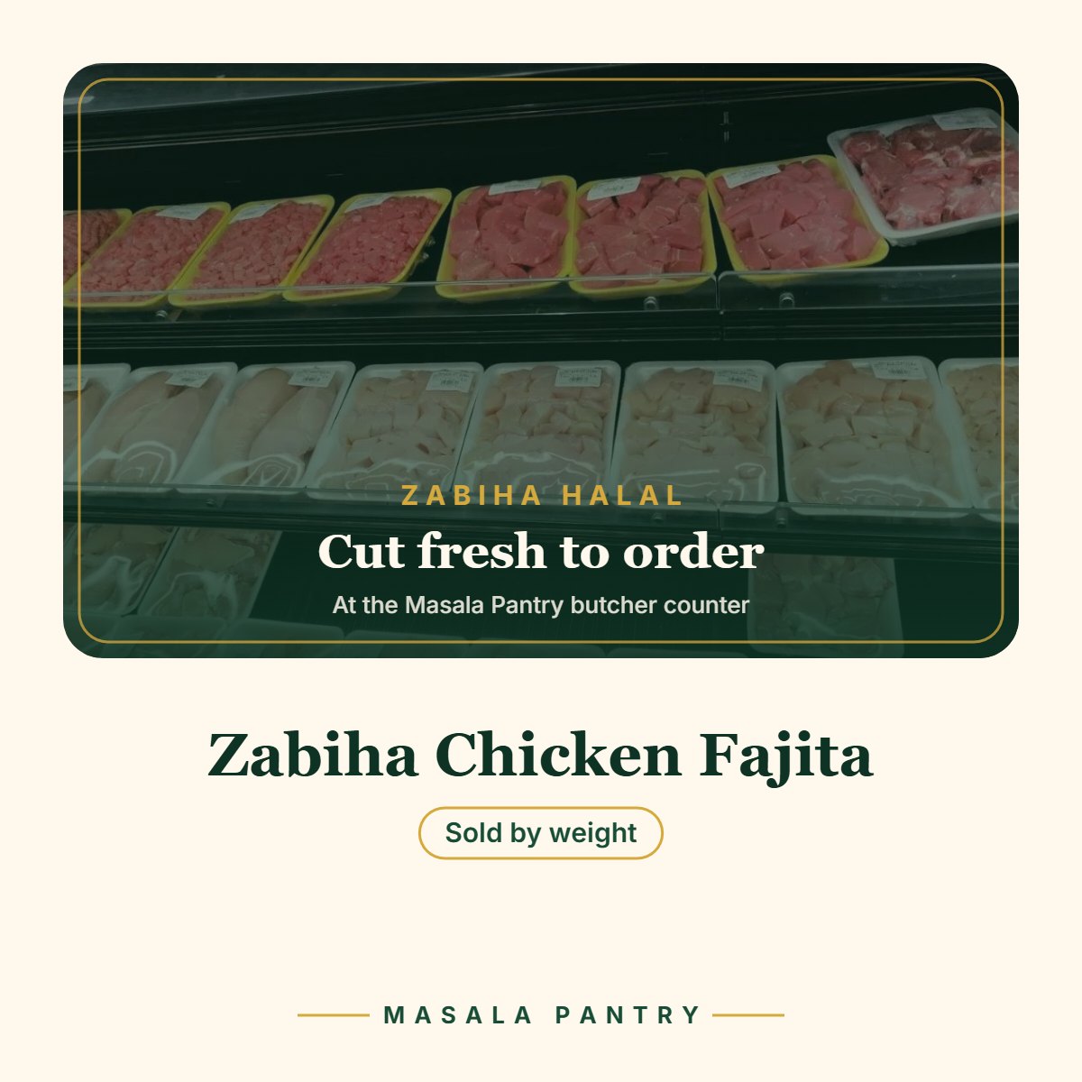 Zabiha Chicken Fajita – Masala Pantry product card