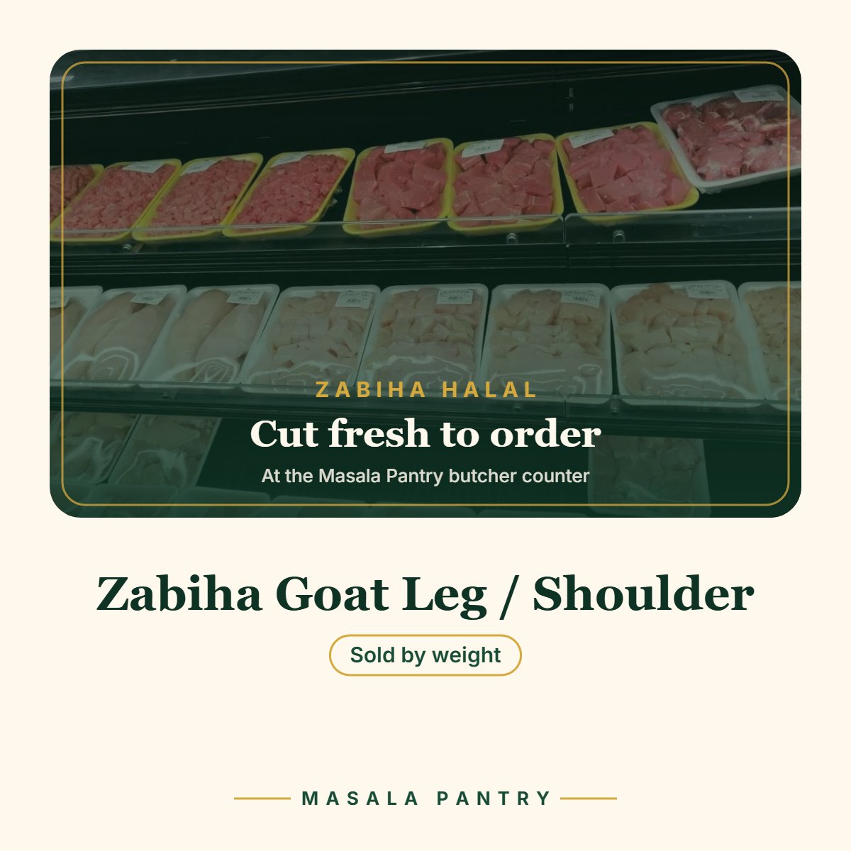 Zabiha Goat Leg / Shoulder – Masala Pantry product card