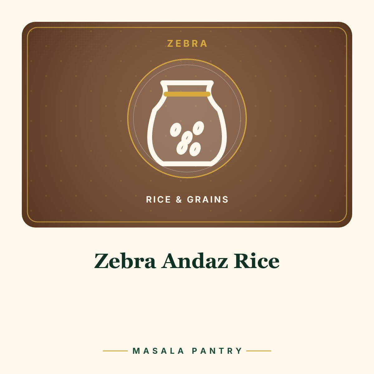 Zebra Andaz Rice