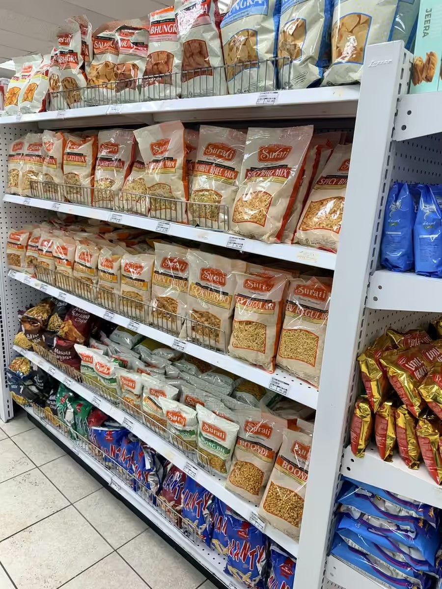 Surati bhel mix, sev, boondi and chevdo