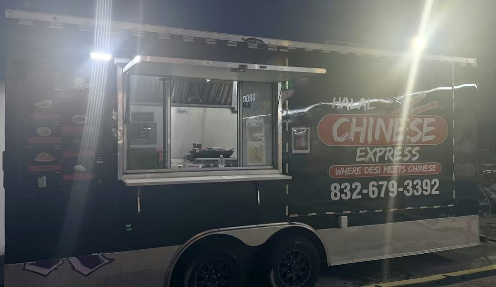 Halal Chinese Express food truck at 990 Rayford Rd